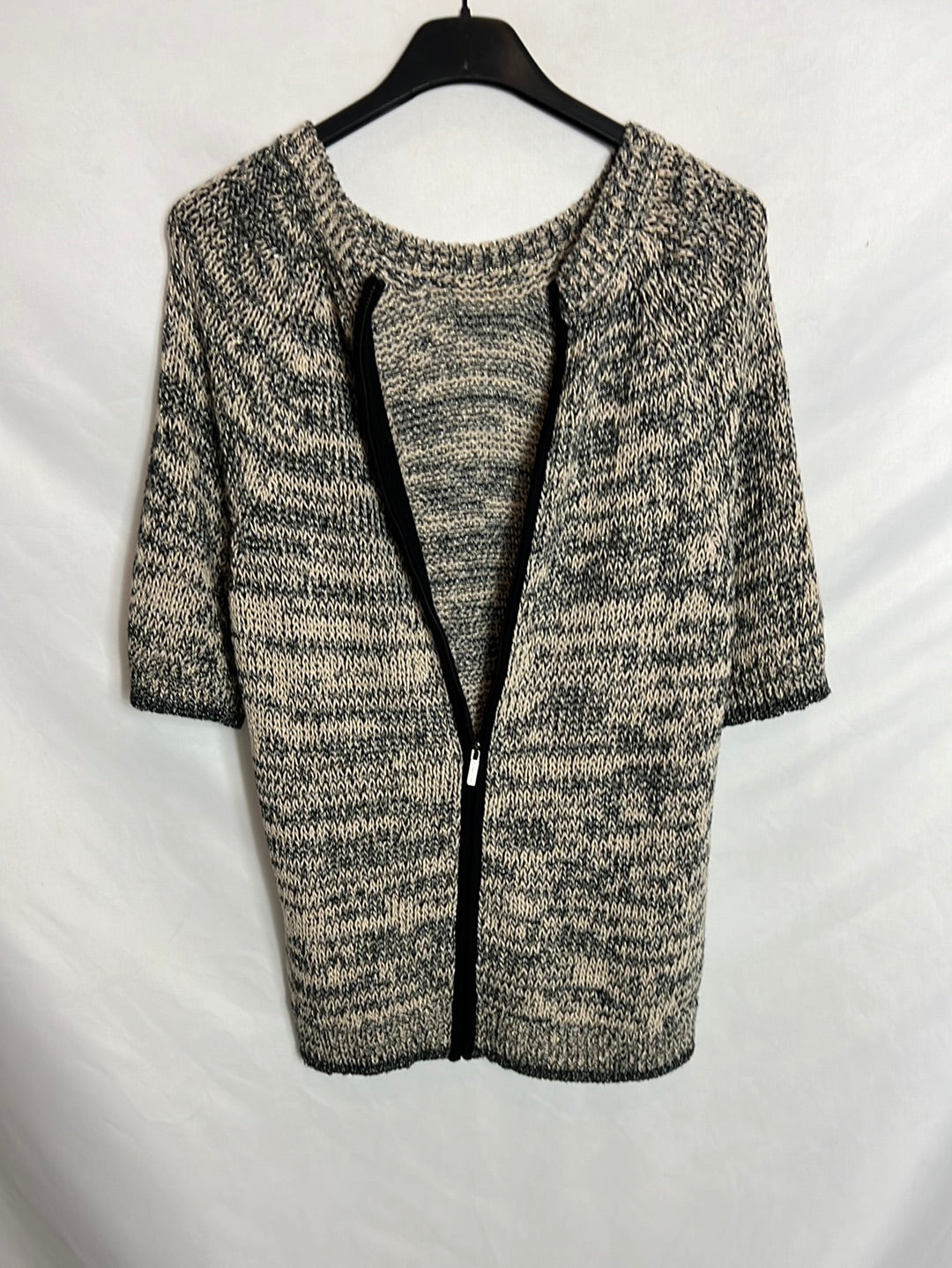 MASSIMO DUTTI. Marbled knit top. TM