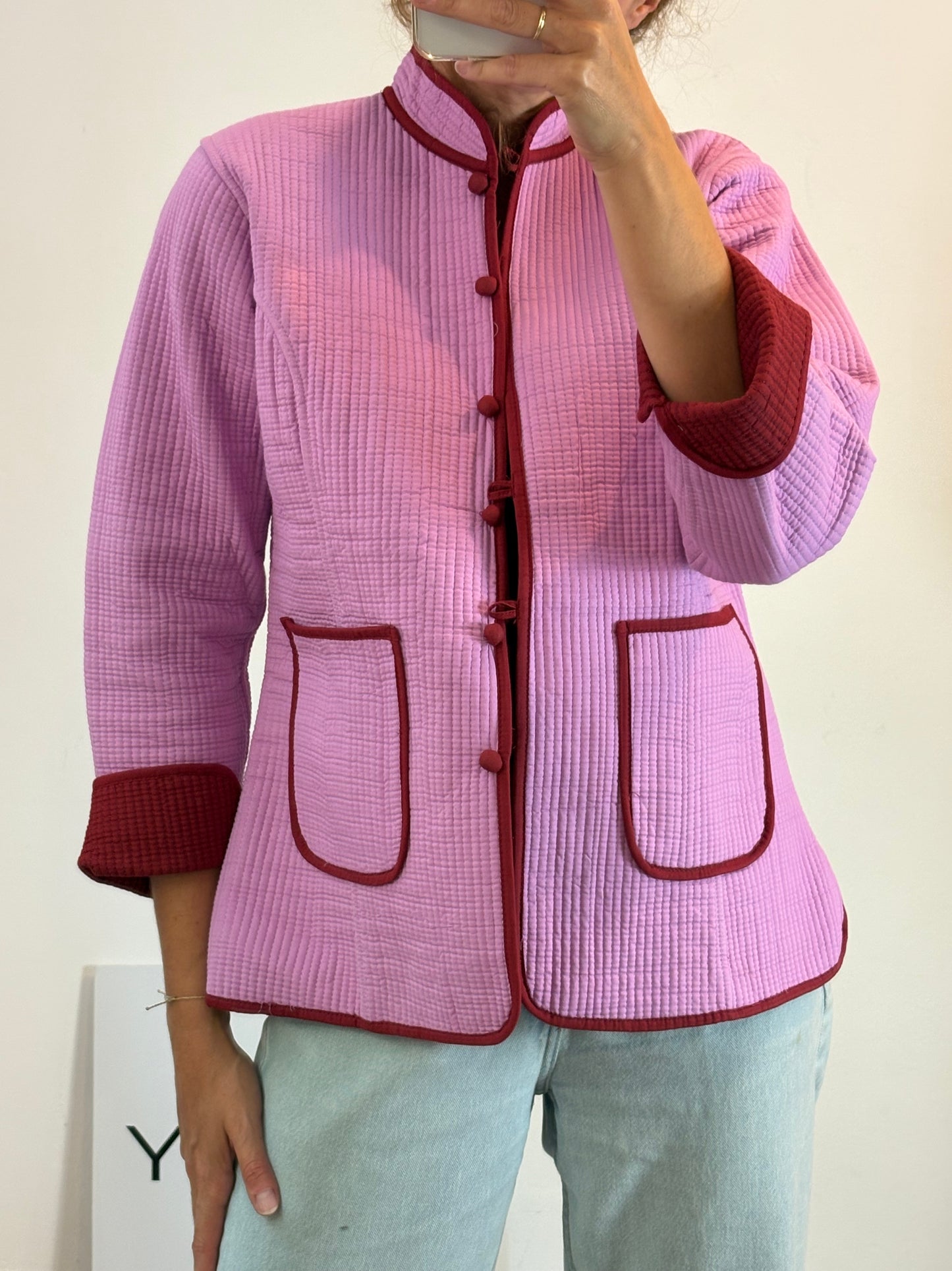 DELUEM. Two-tone cotton jacket TM