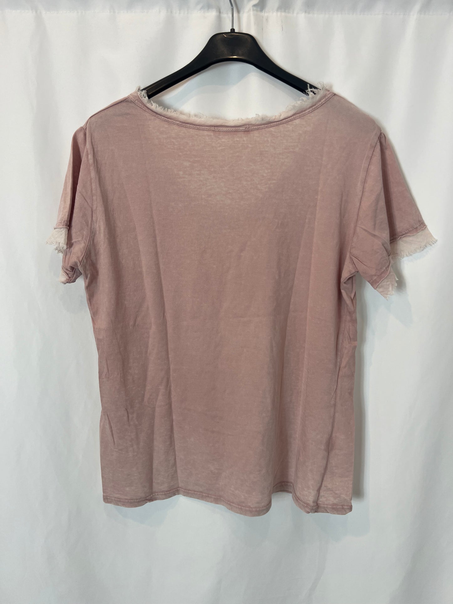 RENATTA&GO. Heathered pink T-shirt. Medium/Large