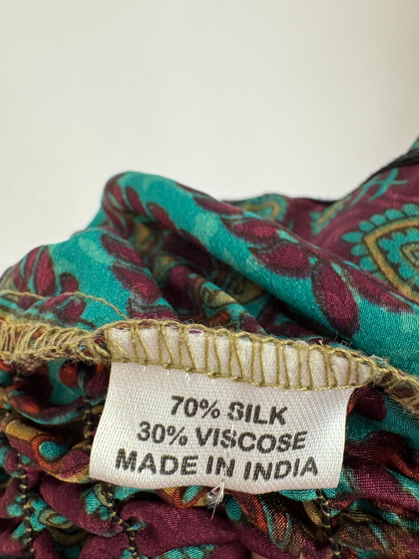 MALABABA. Checkered pareo/scarf