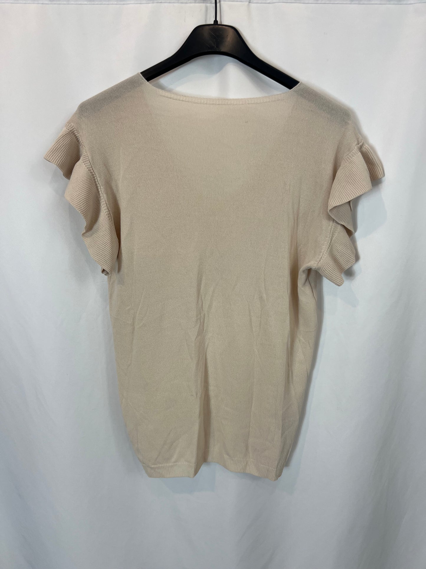 OTHERS. Flowy beige knit top. TM