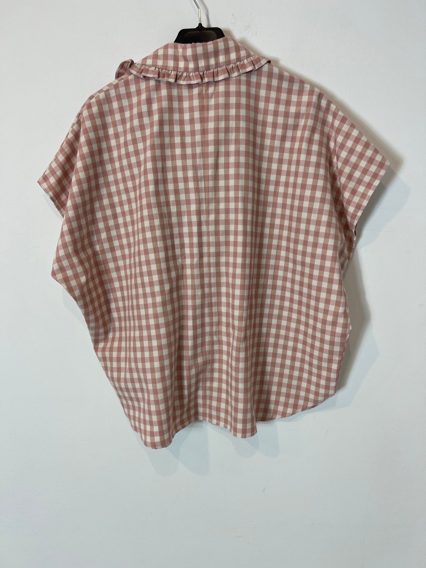 MYSULAFISH. Checkered blouse with collar detail. Medium/Large