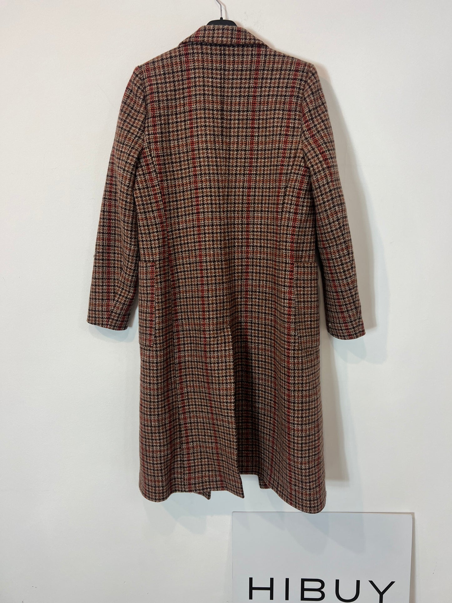 LA PETIT FRANCAISE. Abrigo lana cuadros. T 36