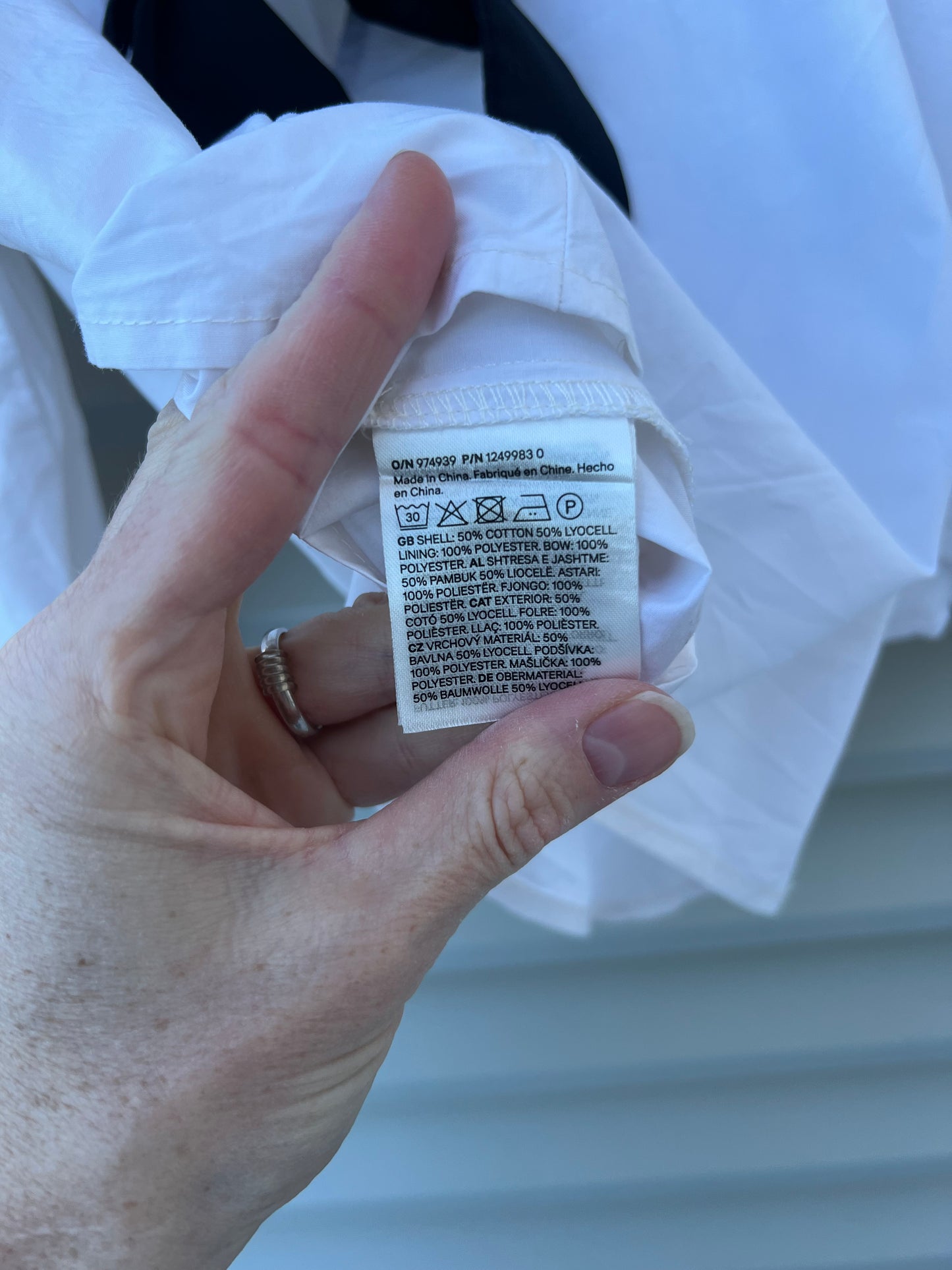 H&M. Top blanco lazada