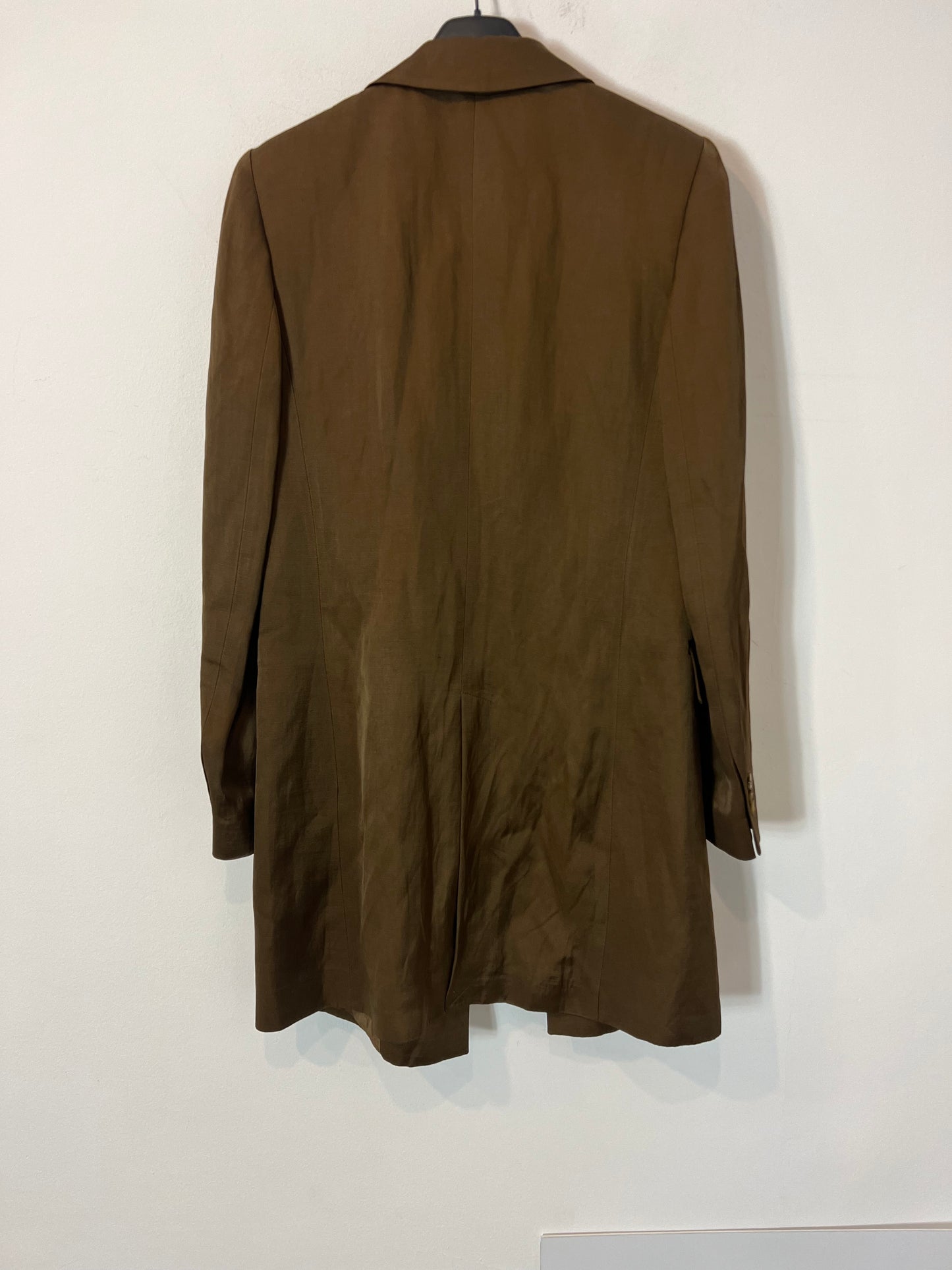 MASSIMO DUTTI. Blazer larga cobriza T.36 (tara)