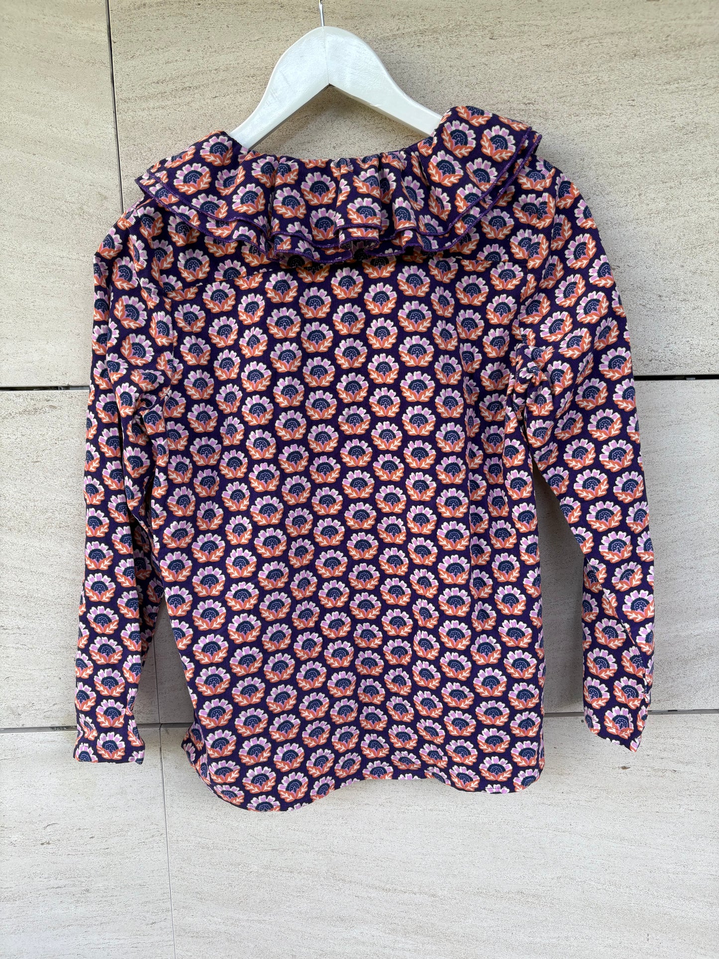 RITAVON. Textured printed blouse. T.S.