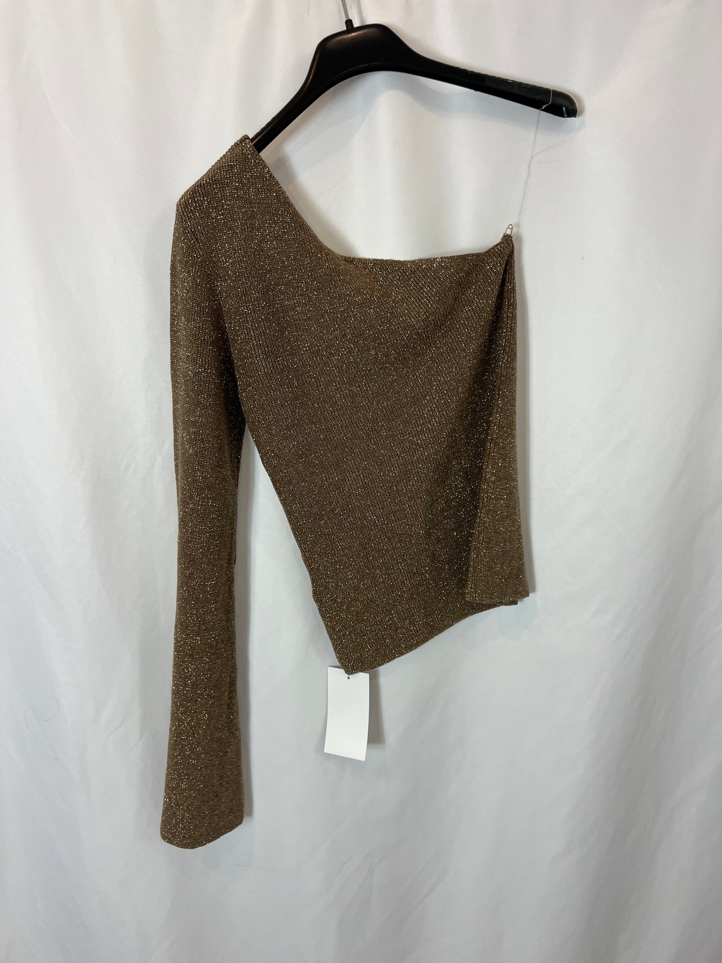 NA-KD. Top punto dorado T.s