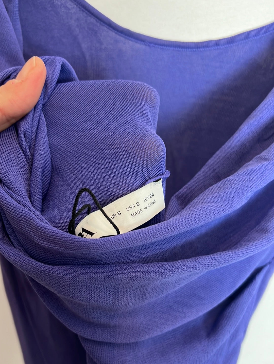 ZARA. Purple Ts knit dress