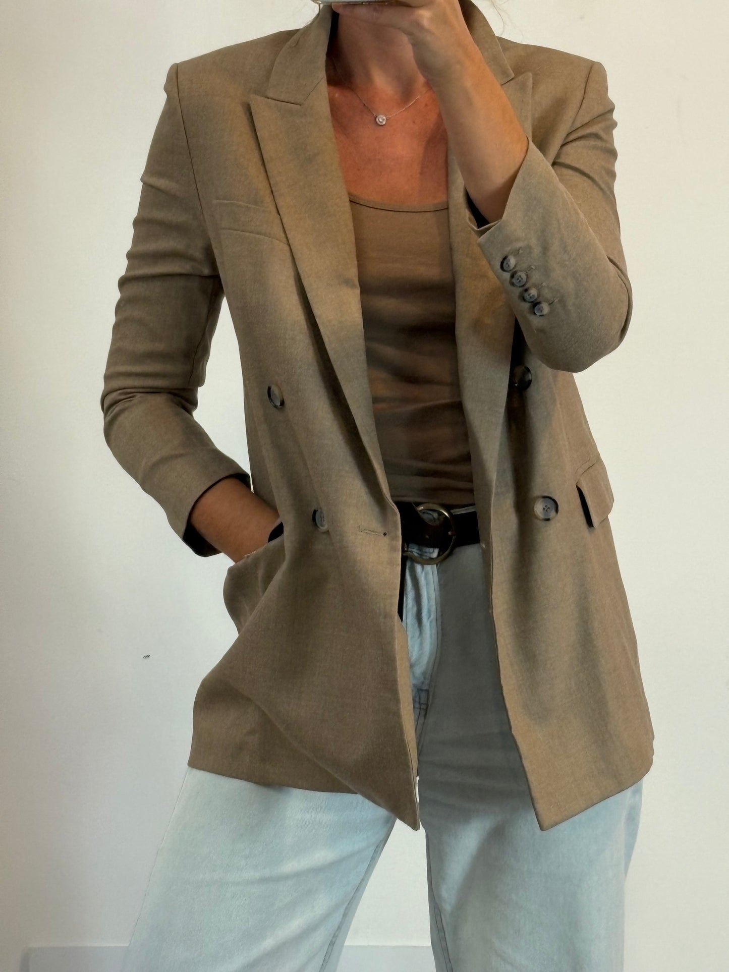 FRAME. Yellow denim jumpsuit. Size XS