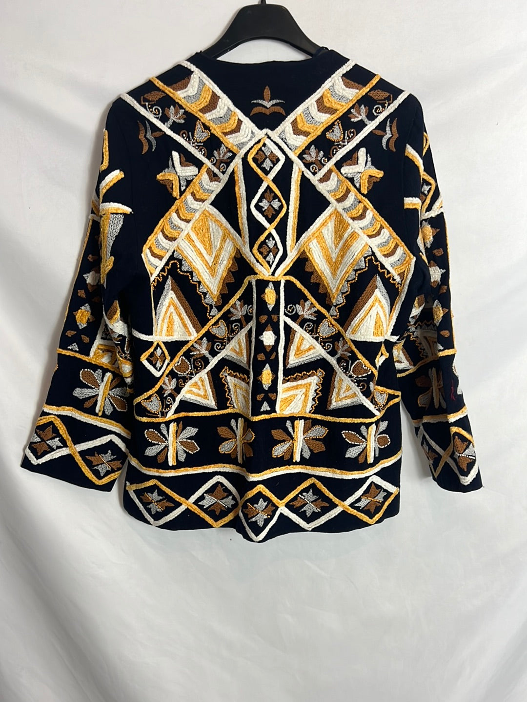 ZARA. Blue embroidered jacket. TM