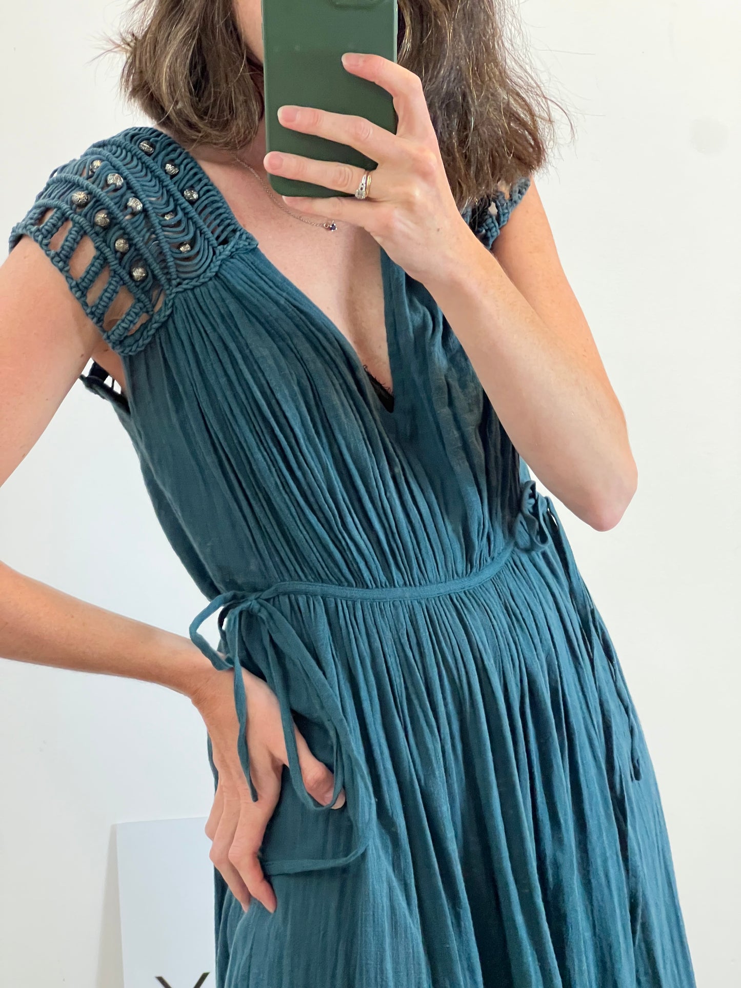 MES DEMOISELLES. Vestido largo detalle escote. T XS