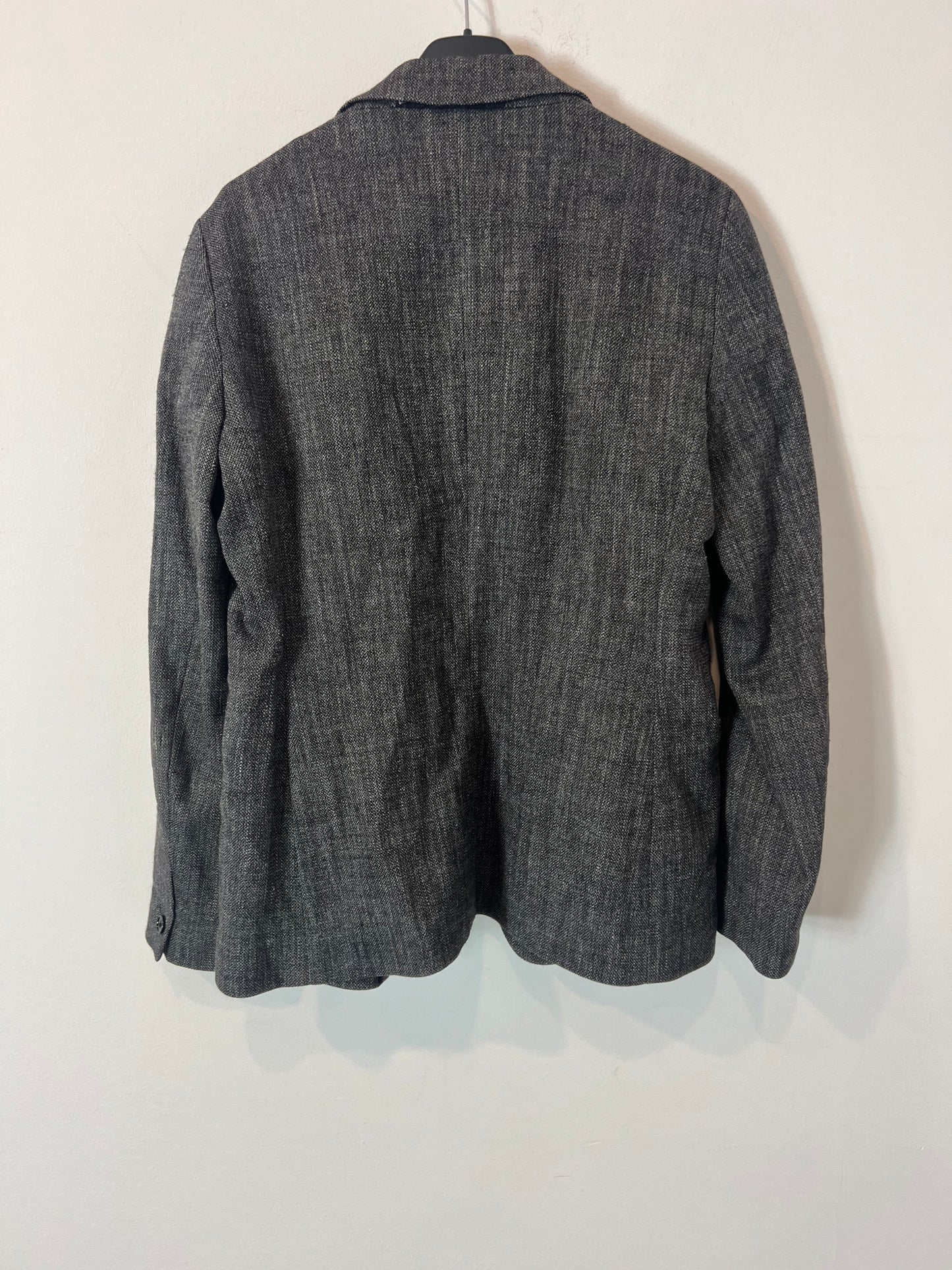 MASSIMO DUTTI. blazer gris jaspeada T.40