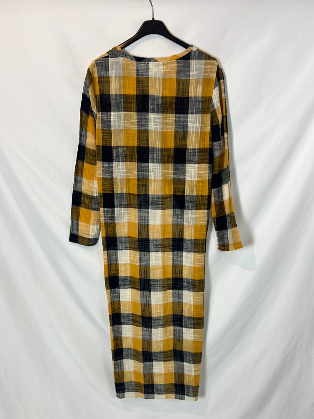 JCL. Asymmetrical checked cotton top. TM