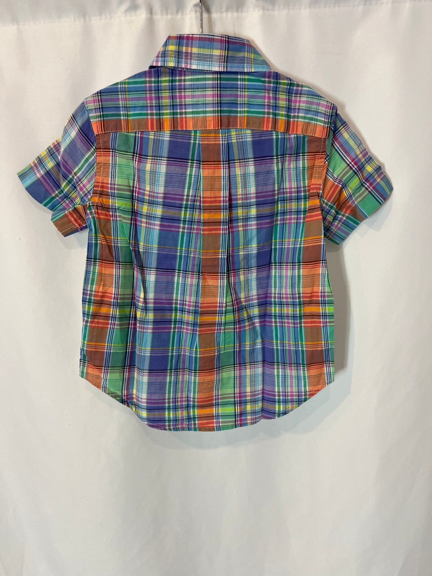 RALPH LAUREN. Colorful plaid shirt. Size 2 years.