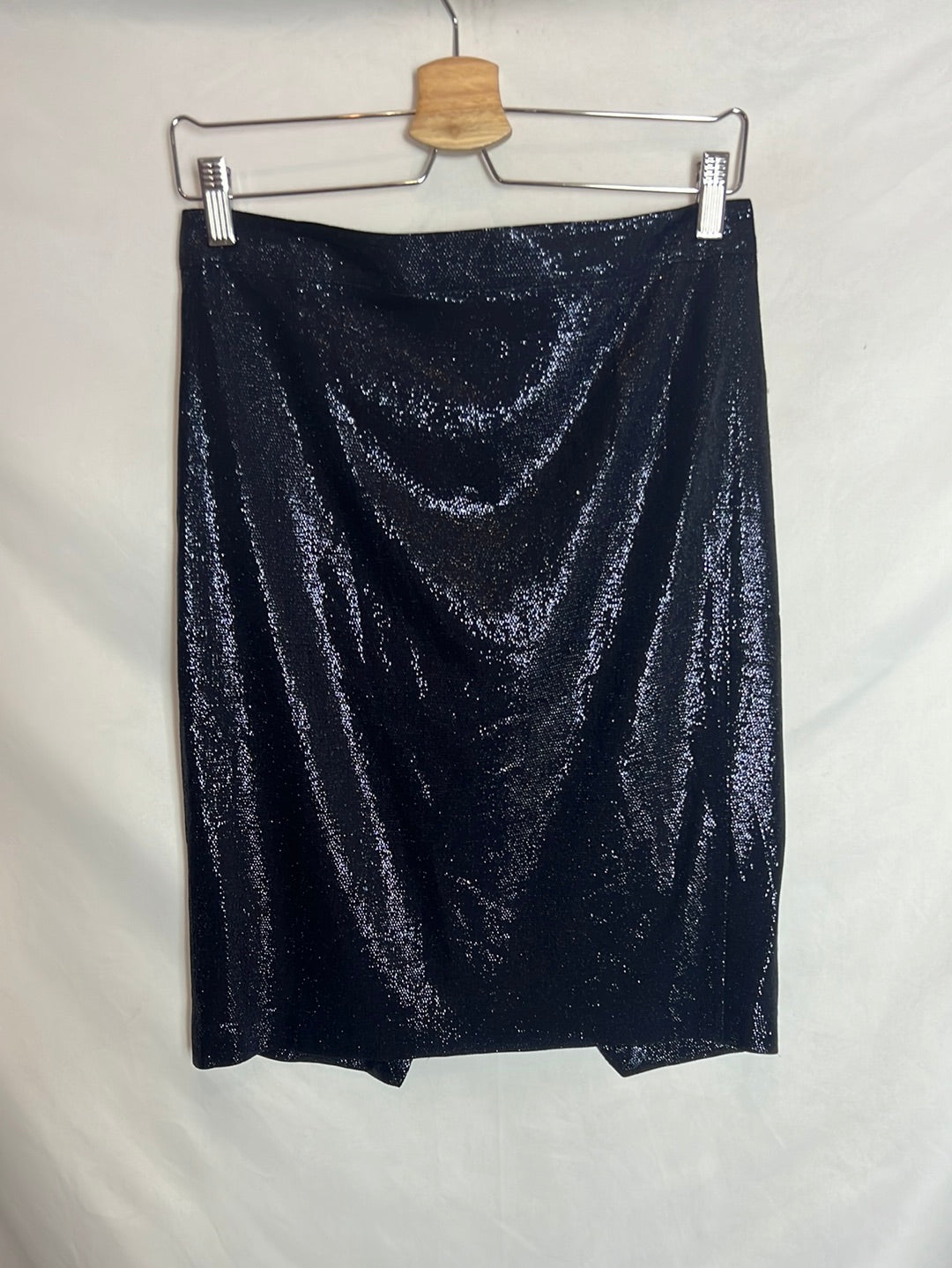 ROSEANNA. Shiny textured wrap skirt. Size 36