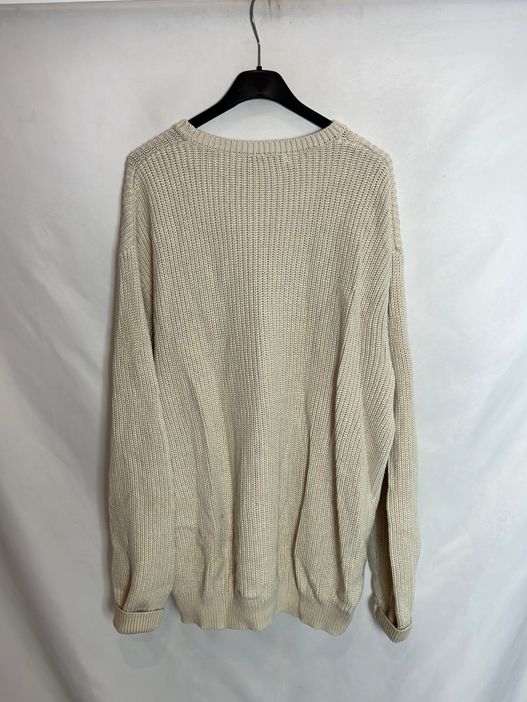 BRANDY MELVILLE. Jersey oversized beige T.u(l)