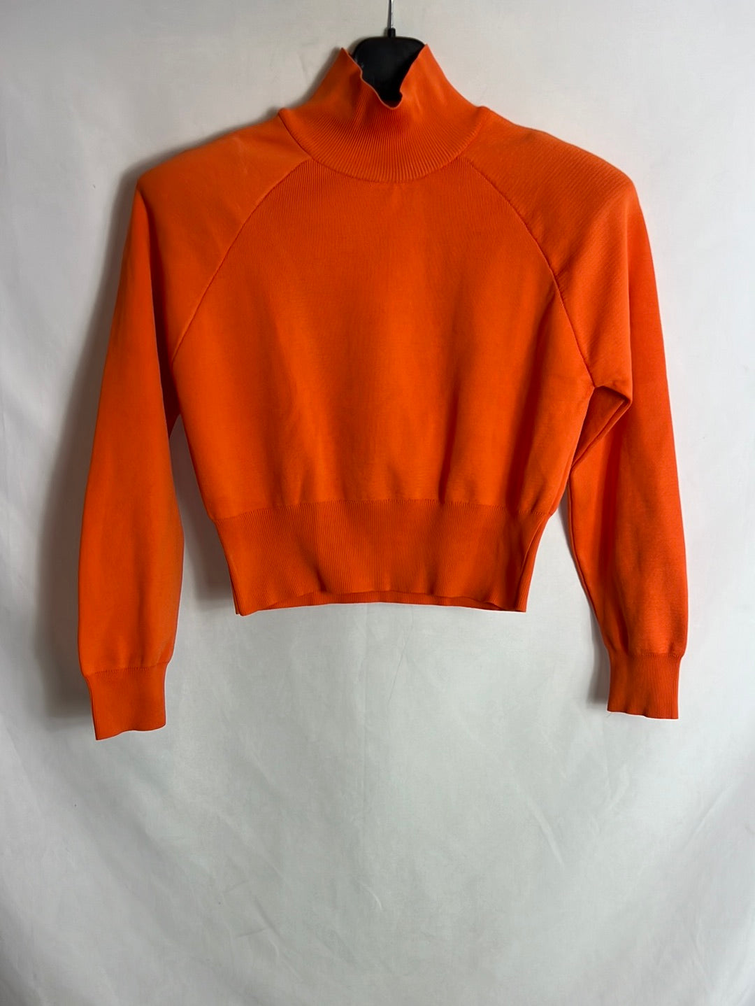 Camiseta Crop Camiseta Naranja Zara Jersey Fino Crop Naranja T S