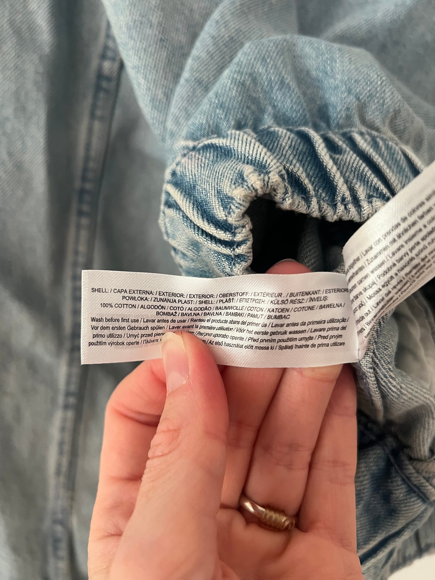 Cazadora denim volumen