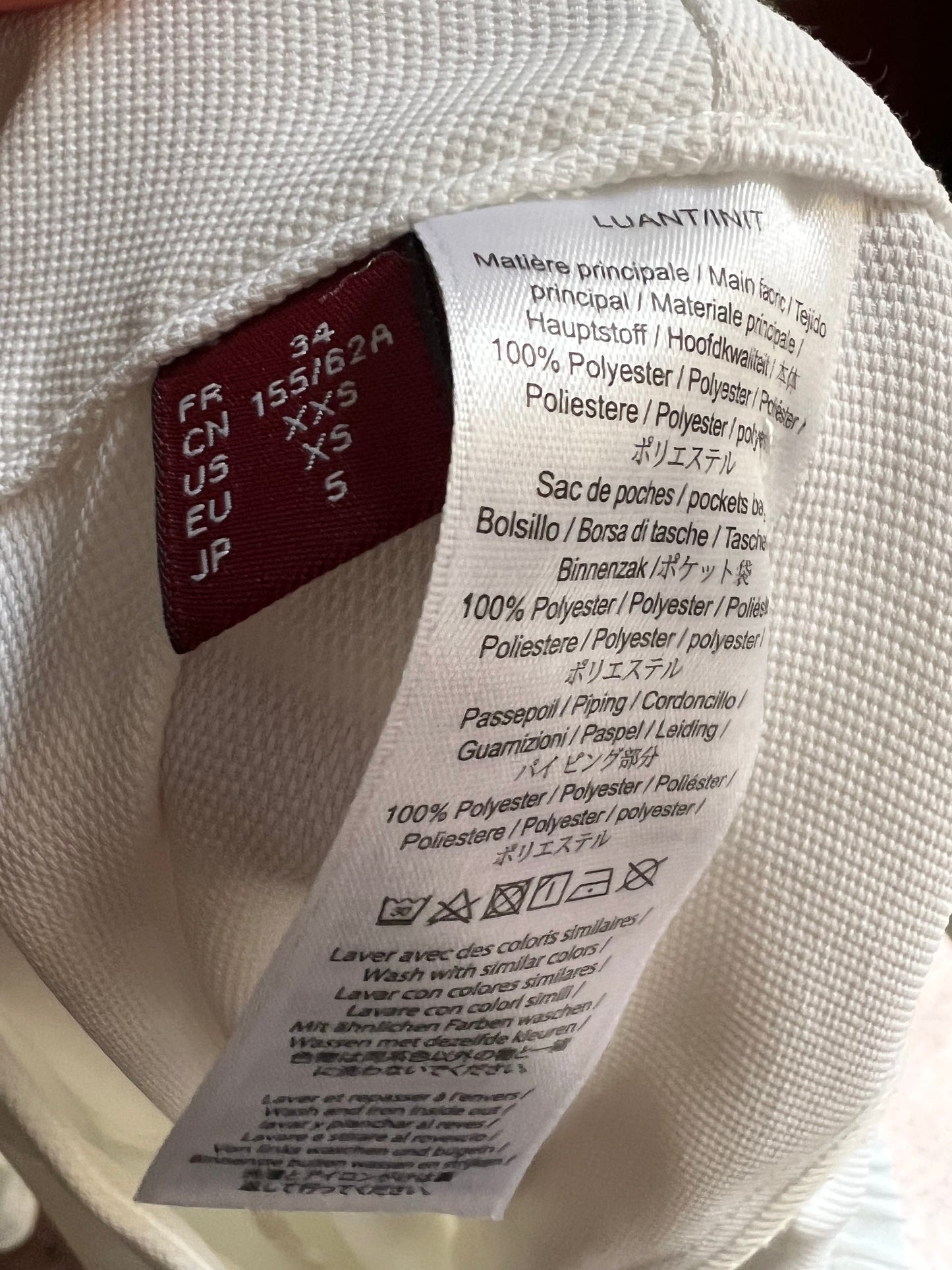 COMPTOIR DES COTONNIERS. Pantalón blanco fluido textura. T 34