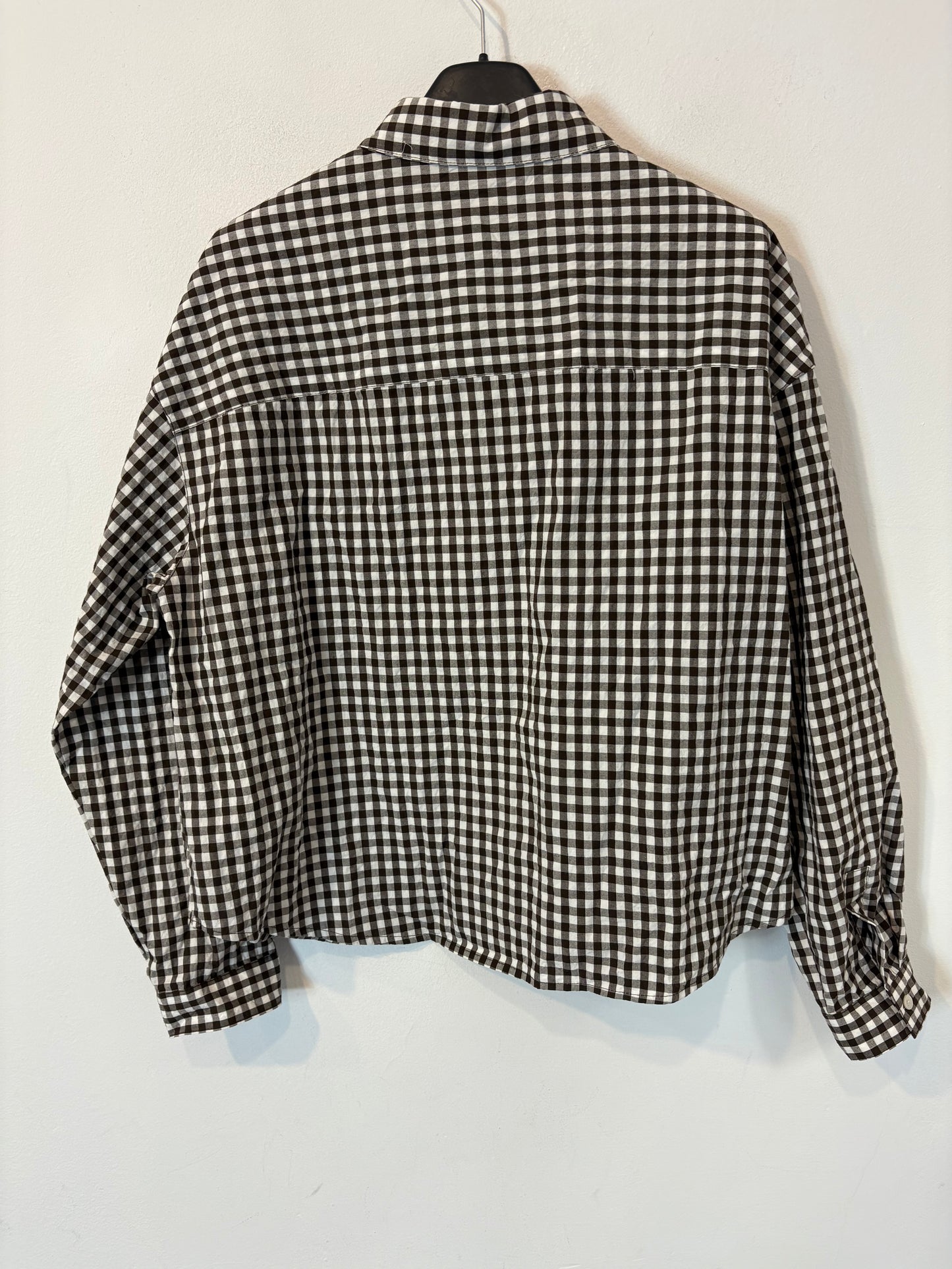 MASSIMO DUTTI. Camisa vichy marrón