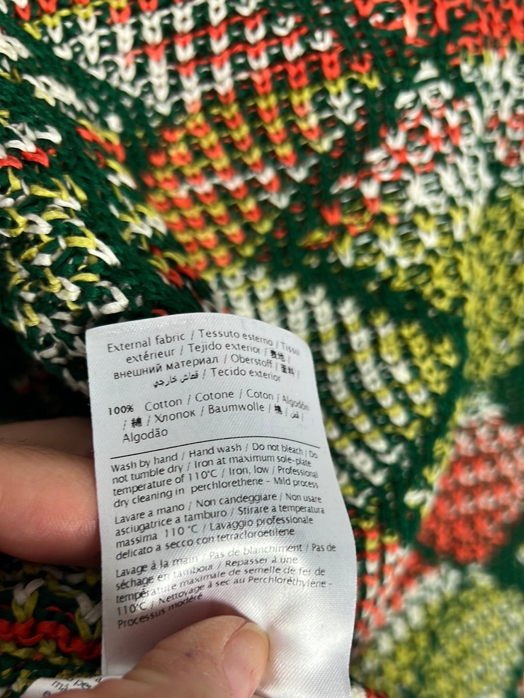 MISSONI. Cotton jacket in colors. T42 (M)