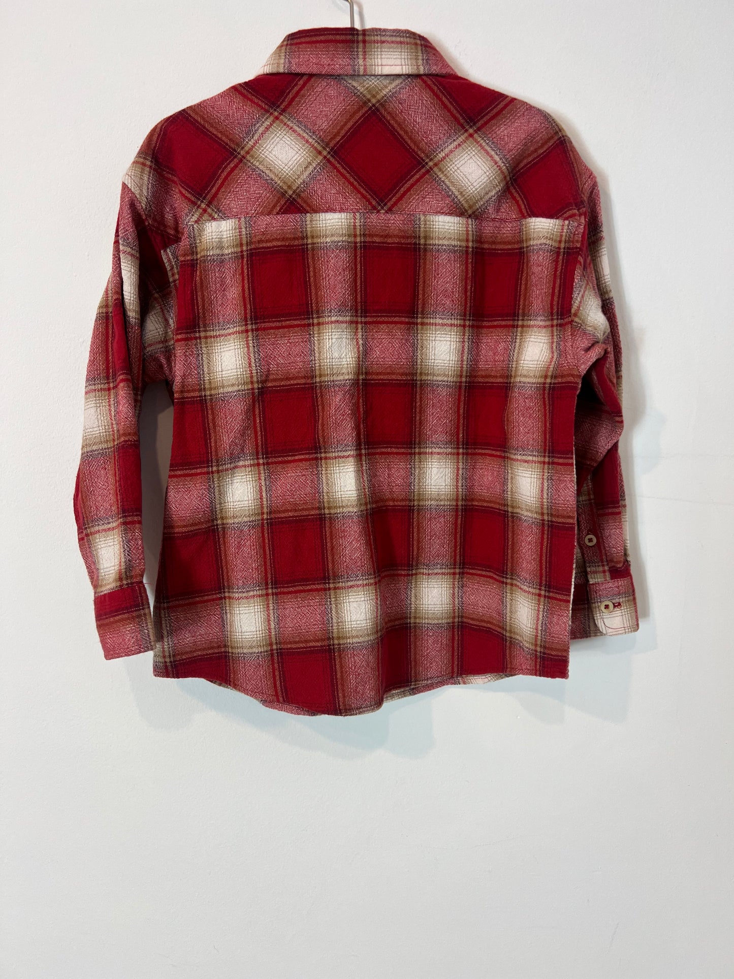 ZARA. Camisa textura cuadros. T 6 años