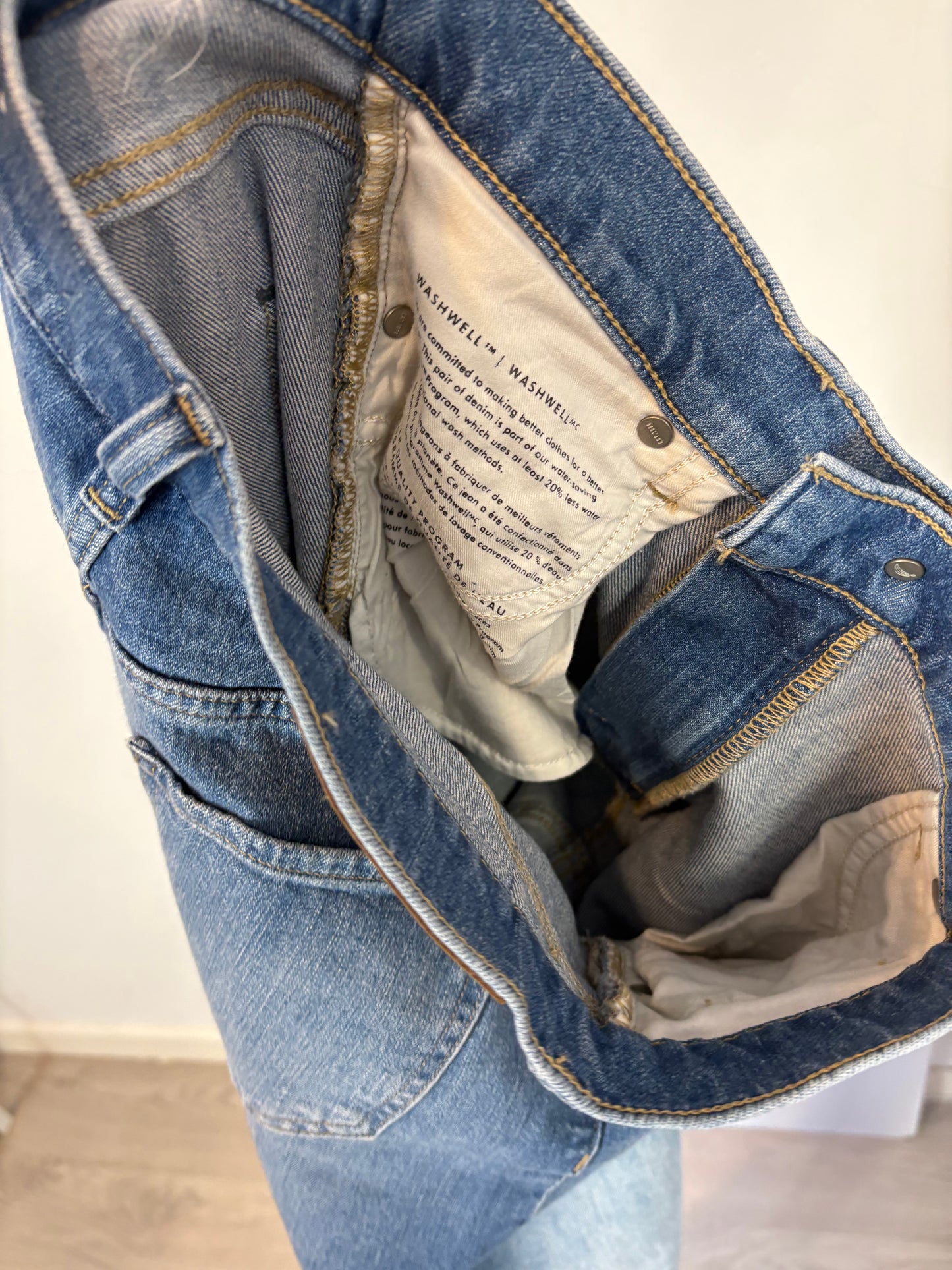 BANANA REPUBLIC. Denim pata ancha