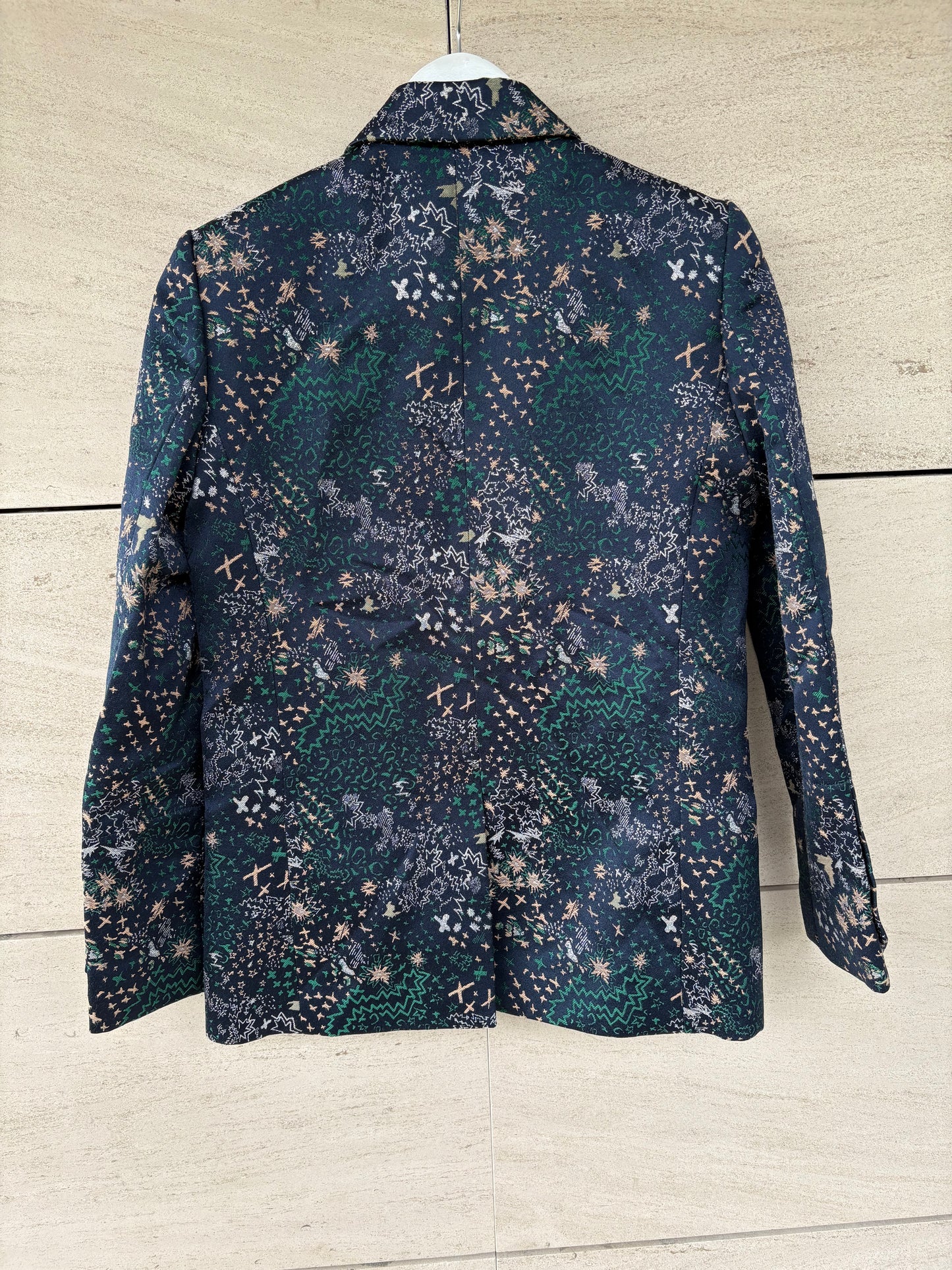 ZADIG & VOLTAIRE. Blazer azul bordados