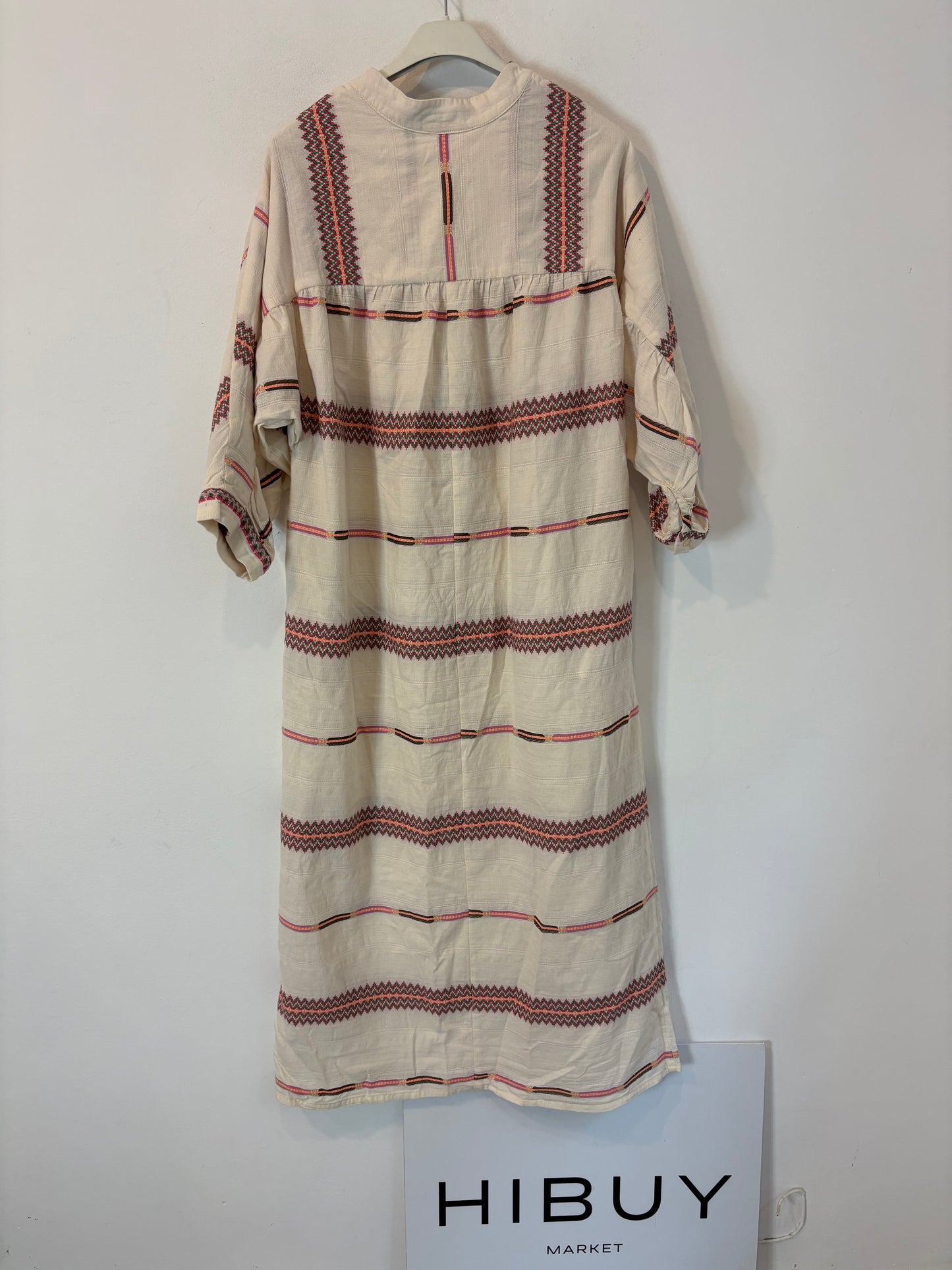 MAGNOLYA. Vestido largo bordados colores. T 00 (S)