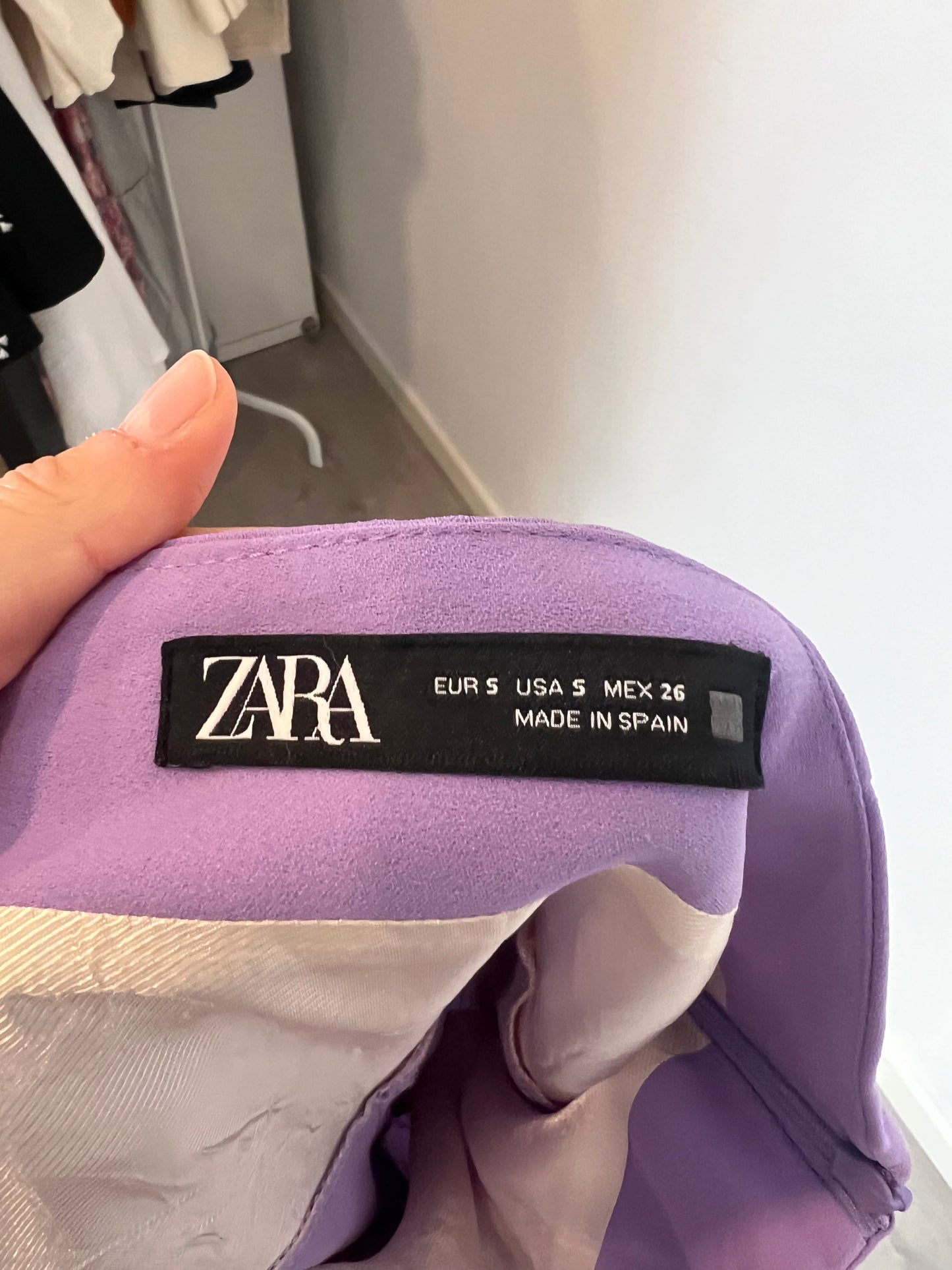 ZARA. Mauve Ts skirt/trousers