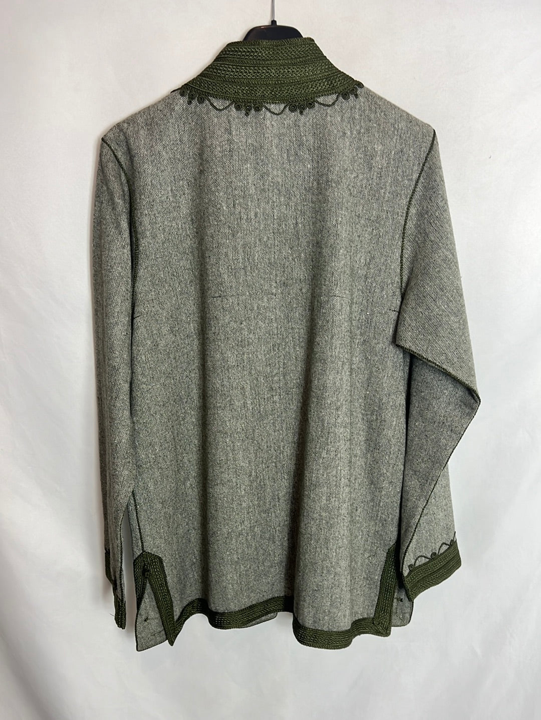 OTHER. Gray and green mottled textured jacket. TM