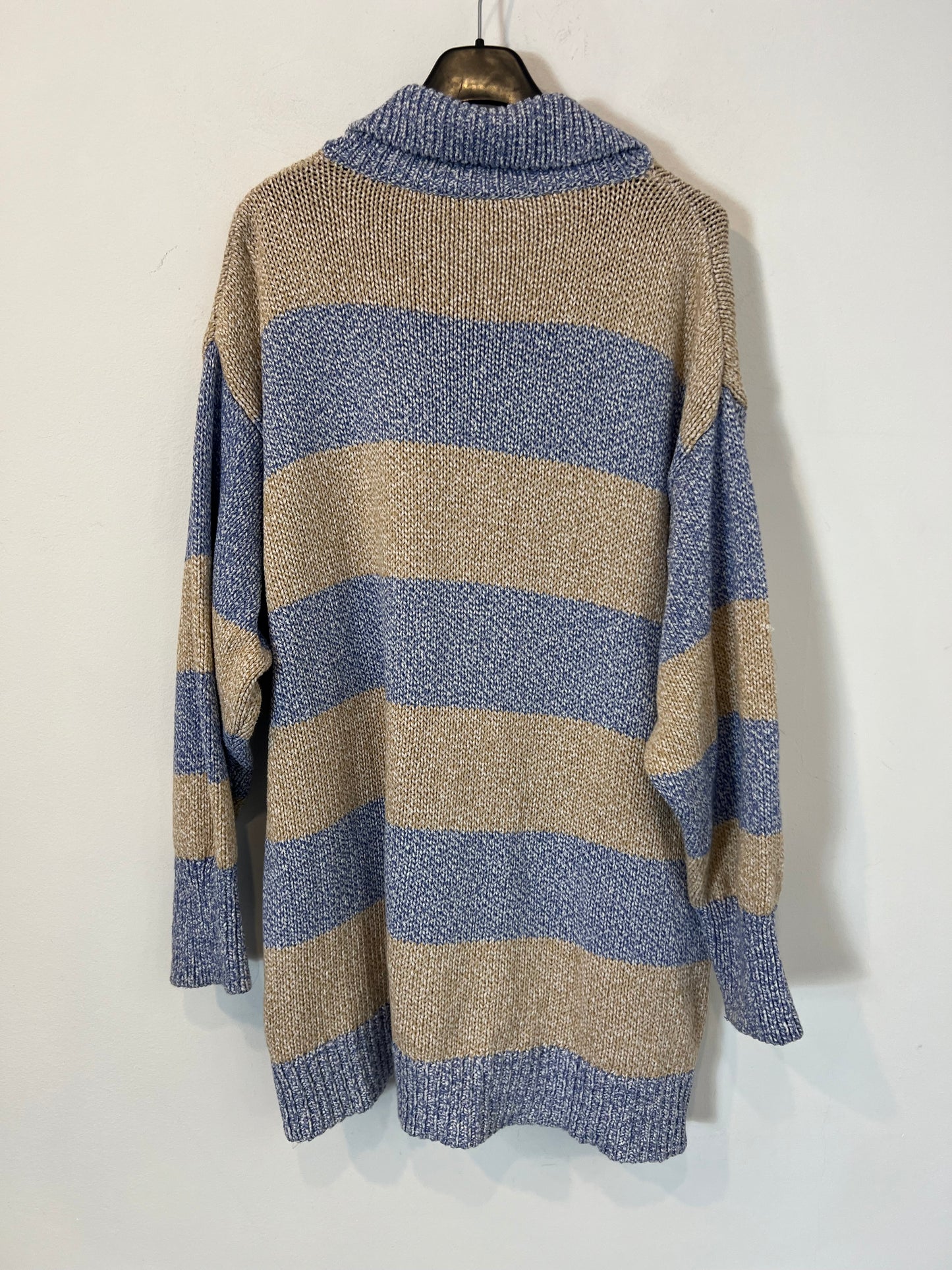 ZARA. Jersey rayas jaspeado algodón. T M