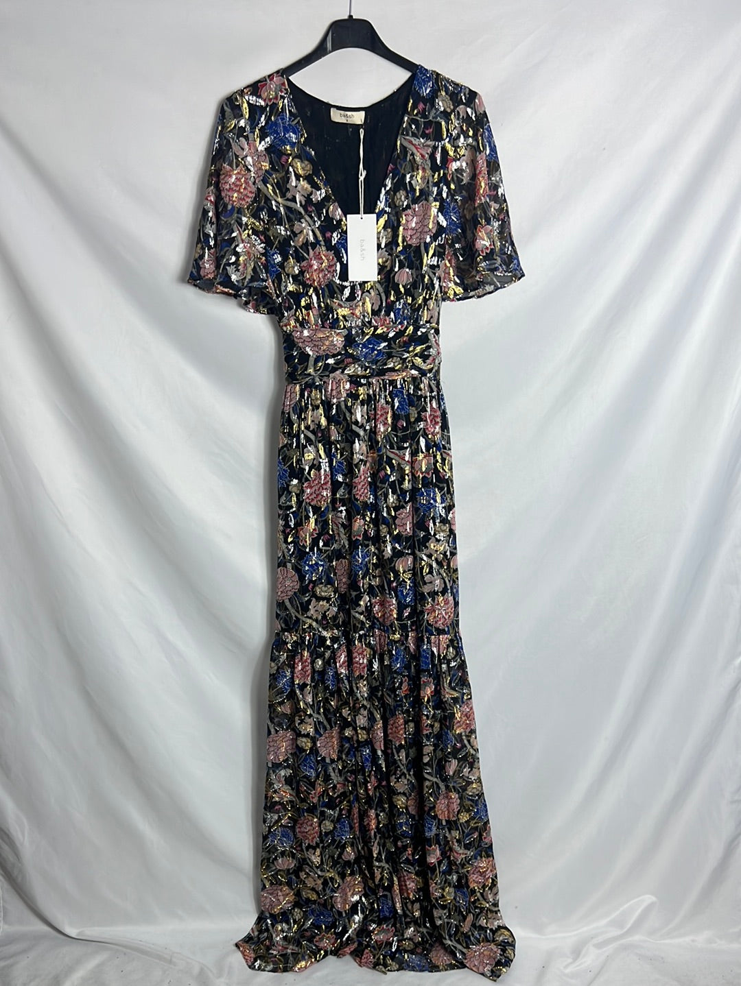 BA&SH. Long dress with glitter prints. Size 2(M) – Hibuy market