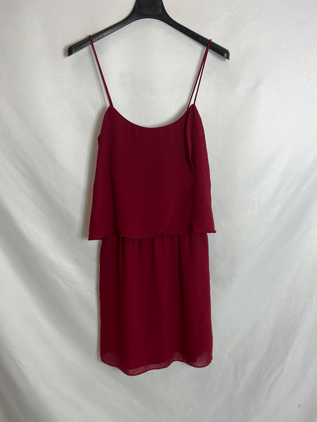 strapless open back dress MANGO. Burgundy strapless dress. TS – Hibuy market