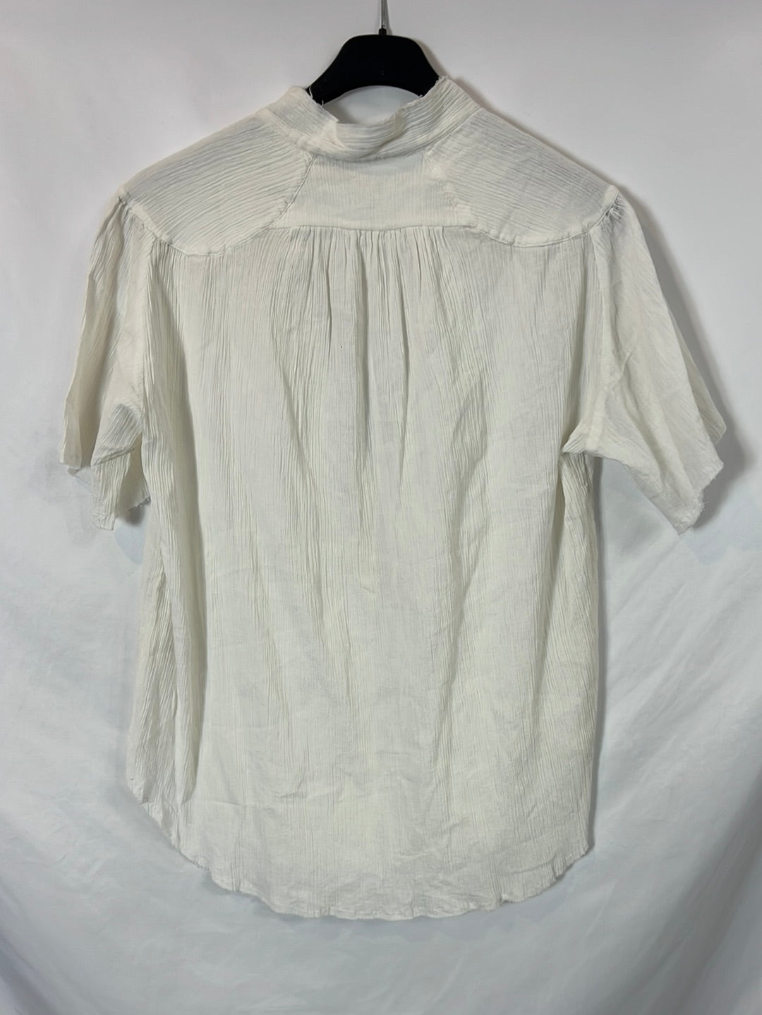 ZADIG&VOLTAIRE. Top algodón blanco textura. T M