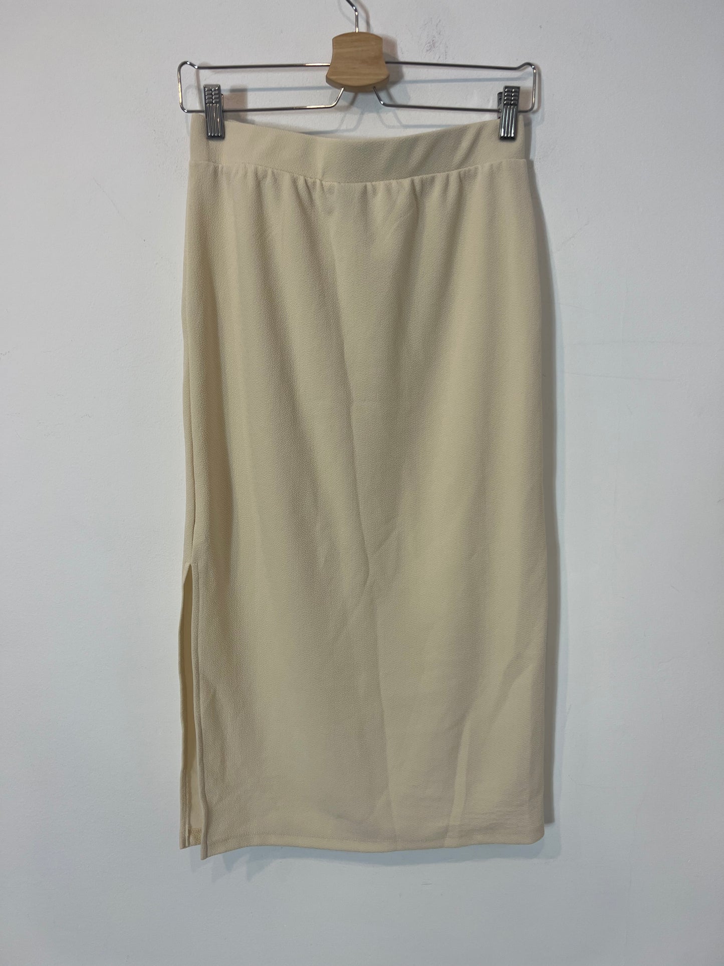 VERO MODA. Falda beige textura T.m
