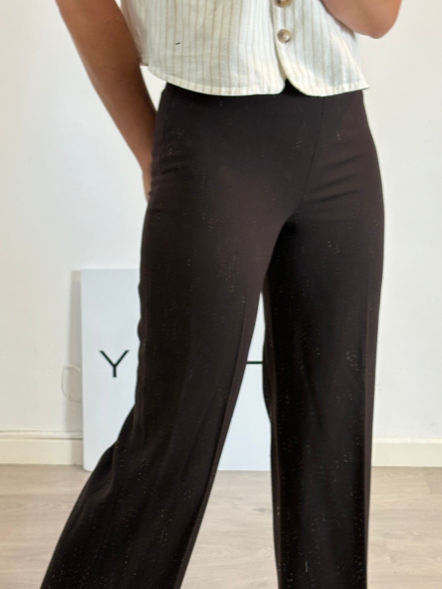 MAxMARA. Brown fluid wool trousers. Size 38