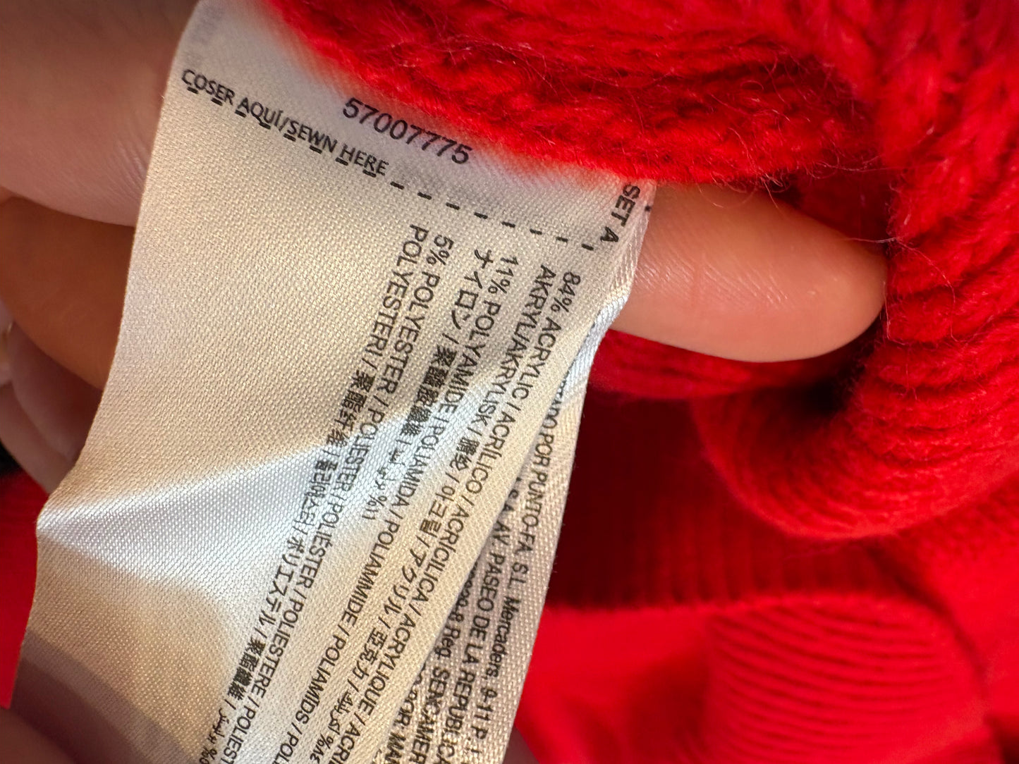 MANGO. Jersey rojo perkins