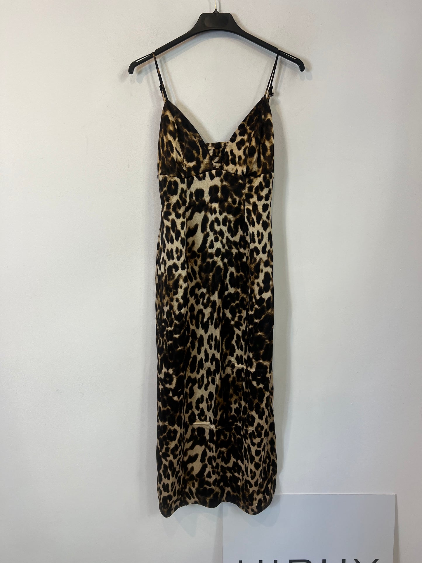 ZARA. Vestido midi animal print T.s