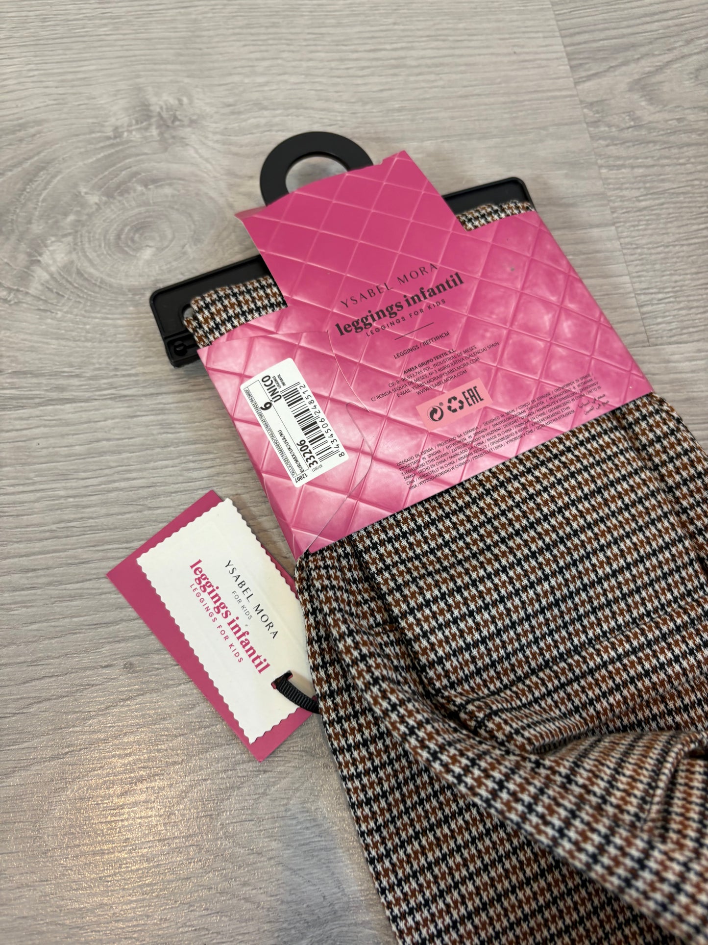 YSABEL MORA. Leggings niña pata de gallo. T 6 años