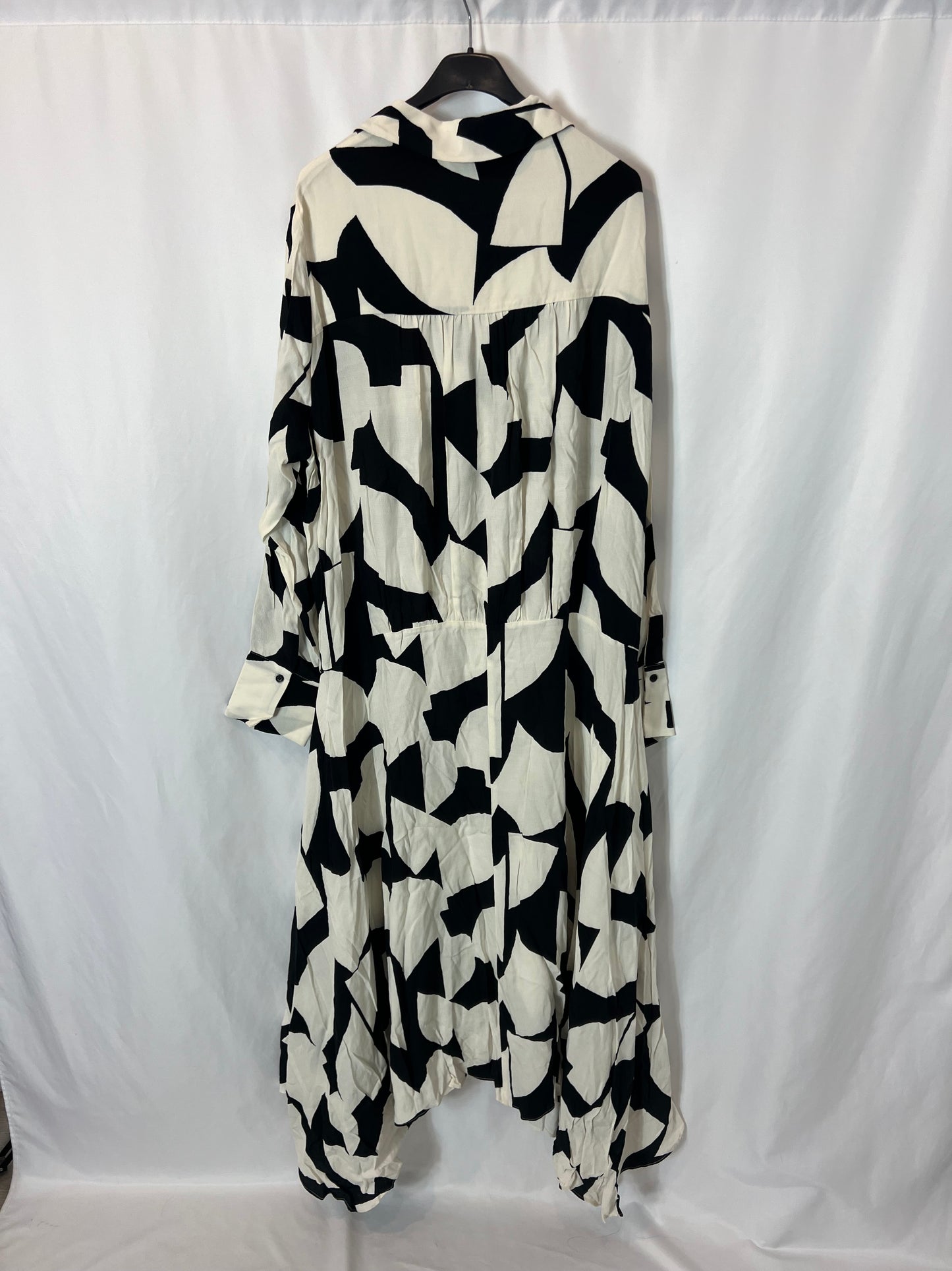 ZARA. Long two-tone shirt dress. Size XL