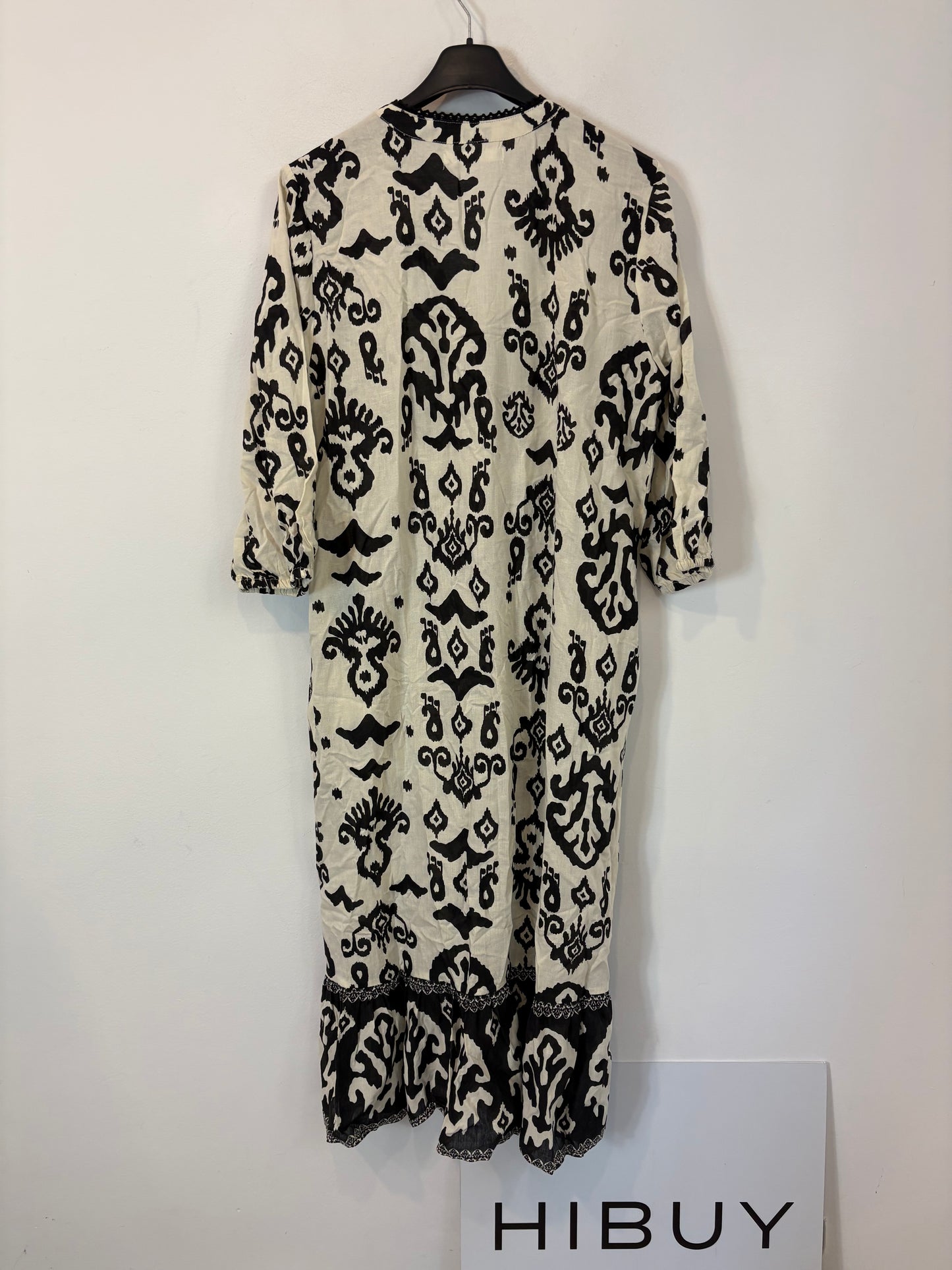 SFERA. Vestido largo/kimono con lino. T M