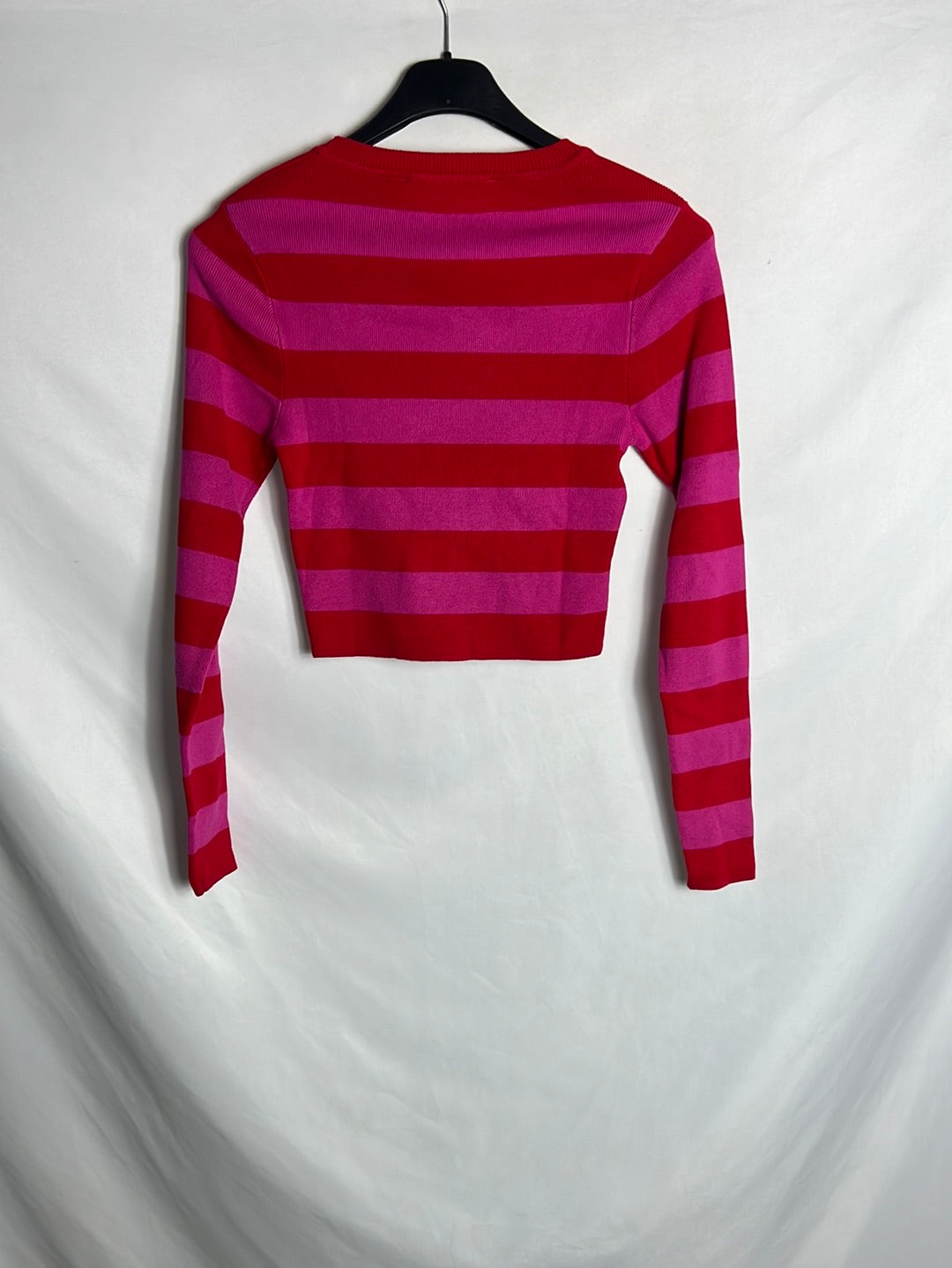 ZARA. Jersey cropped rayas T.s