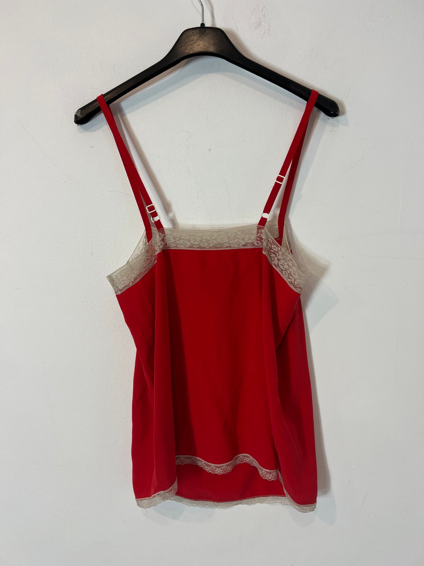 ZADIG&VOLTAIRE. Red silk lingerie top T.xs