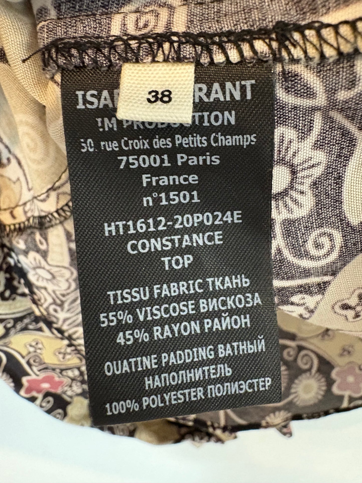 ISABEL MARANT ÉTOILE. Blusa estampada volante