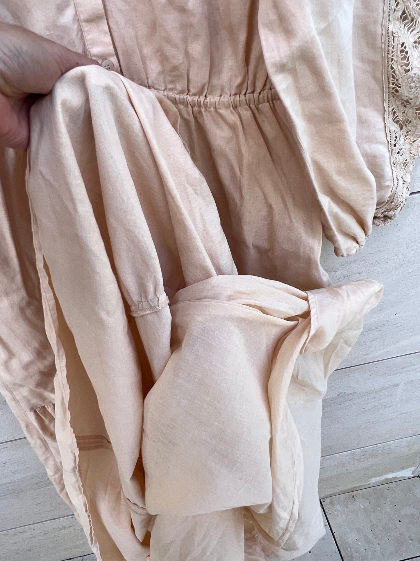 Beige long dress S.36