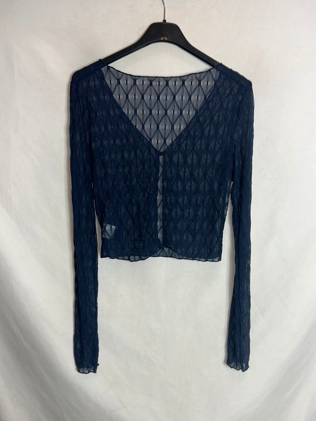 DAZY. Blue semi-sheer thin jacket. TS