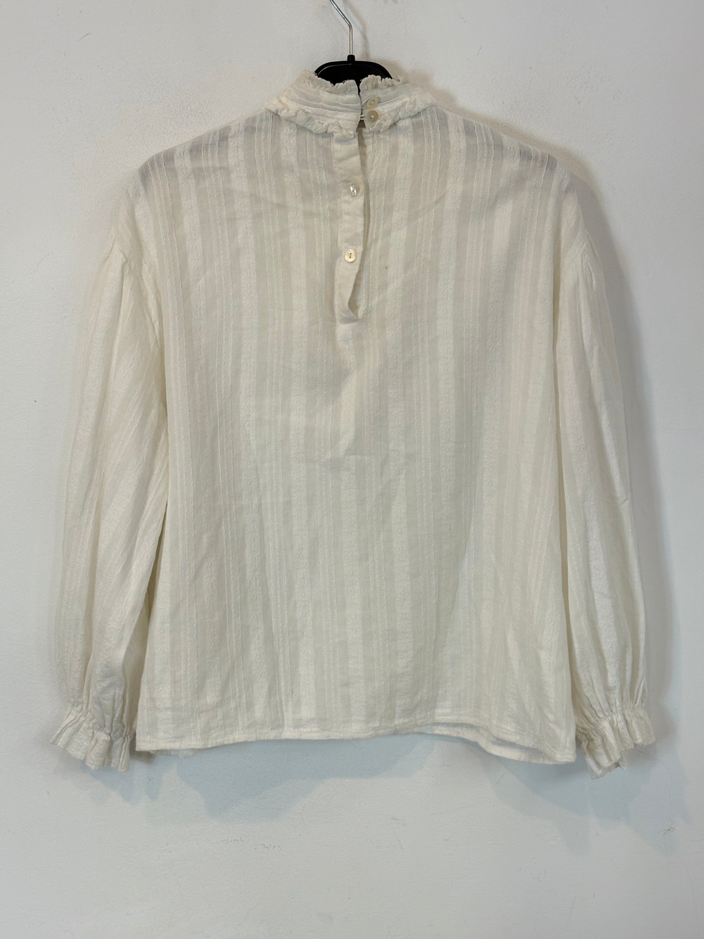 NÍCOLI. Blusa blanca bordados