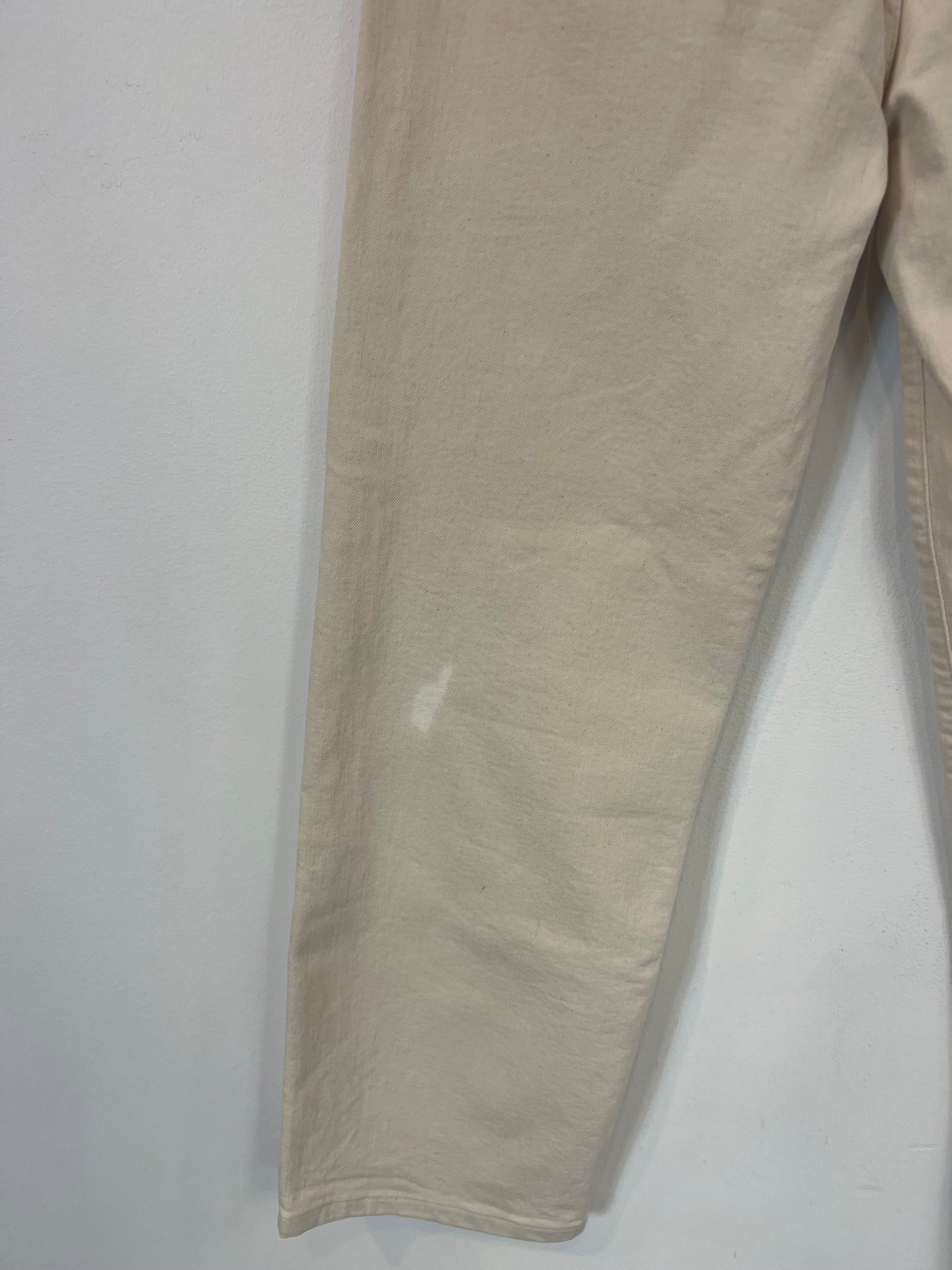 BIMBA Y LOLA. Straight-cut beige denim crop. Size 38 (S) Tara