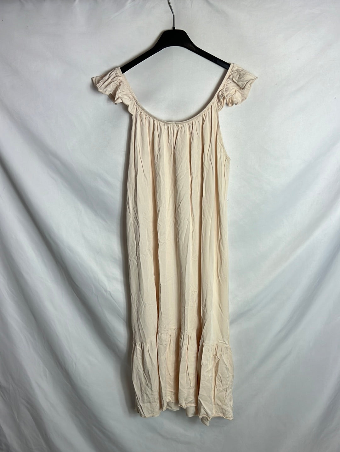 OTRAS. Vestido midi beige claro TU(s)
